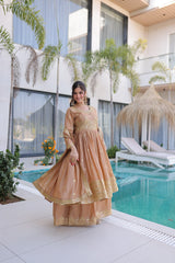 Premium Super Silk Sharara Set with Dupatta
