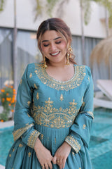 Premium Super Silk Sharara Set with Dupatta
