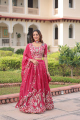 Designer Embroidered Lehenga Choli Set with Dupatta