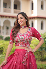 Designer Embroidered Lehenga Choli Set with Dupatta