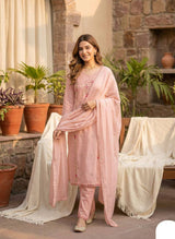 Festival Wear Embroidered Silk Kurta Set