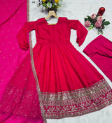 Rayon Kali Cut Party Wear Anarkali Suit