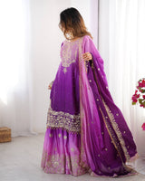Chinon Silk Party Wear Plaza Set
