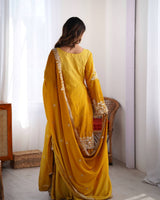 Chinon Silk Party Wear Plaza Set