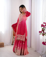 Chinon Silk Party Wear Plaza Set