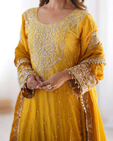 Chinon Silk Party Wear Plaza Set