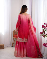 Chinon Silk Party Wear Plaza Set