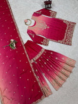 Chinon Silk Party Wear Plaza Set