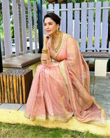 Banarasi Crush Twill Party Wear Saree