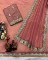 Banarasi Crush Twill Party Wear Saree