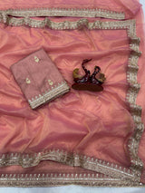 Banarasi Crush Twill Party Wear Saree