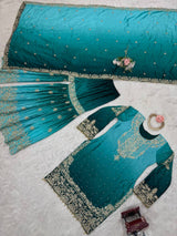 Chinon Silk Party Wear Plaza Set