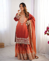 Chinon Silk Party Wear Plaza Set