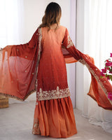 Chinon Silk Party Wear Plaza Set