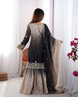 Chinon Silk Party Wear Plaza Set
