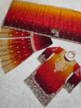 Chinon Silk Party Wear Plaza Set