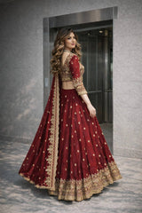 Heavy Two Tone Fandy Silk Lehenga Choli Set