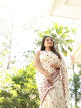 Heavy Kota Checks Fancy Multi Embroidery & Butti Lace Saree