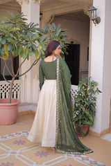 Designer Embroidered Gown with Dupatta