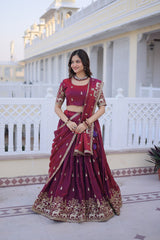 Fendi Silk Wedding Wear Lehenga Choli