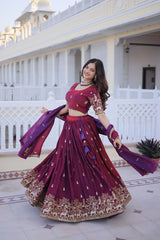 Fendi Silk Wedding Wear Lehenga Choli