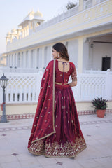Fendi Silk Wedding Wear Lehenga Choli