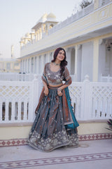 Wedding Wear Embroidered Silk Lehenga Choli