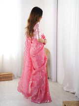Gold Crush Festival Wear Saree