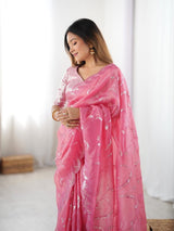 Gold Crush Festival Wear Saree