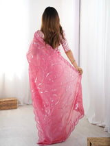 Gold Crush Festival Wear Saree