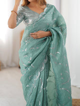 Gold Crush Festival Wear Saree