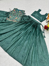 Gold Crush Embroidered Lehenga Choli