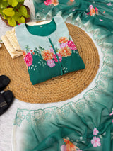 Fox Georgette Handwork Gown Set