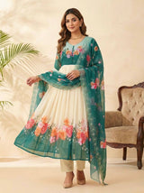 Fox Georgette Handwork Gown Set