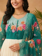 Fox Georgette Handwork Gown Set