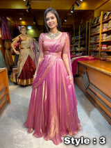 Heavy Two Tone Fandy Silk Lehenga Choli Set