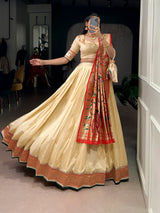 Premium Silk Paithani Lehenga Choli Set