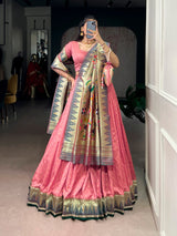 Premium Silk Paithani Lehenga Choli Set