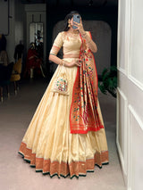 Premium Silk Paithani Lehenga Choli Set