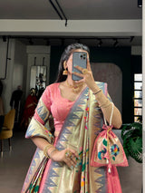 Premium Silk Paithani Lehenga Choli Set