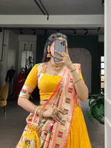 Premium Silk Paithani Lehenga Choli Set