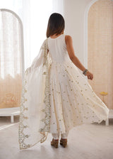 Roman Silk Party Wear Anarkali Gown Set