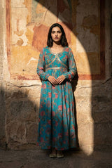 Heavy Tebby Organza Embroidered Gown