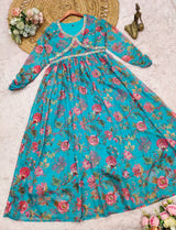 Heavy Tebby Organza Embroidered Gown