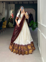 Poly Cotton Wedding Wear Lehenga Choli
