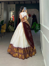 Poly Cotton Wedding Wear Lehenga Choli