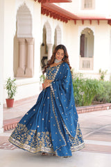 Vichitra Silk Party Wear Lehenga Choli