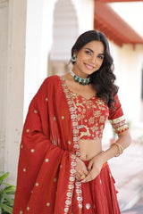 Vichitra Silk Party Wear Lehenga Choli