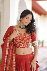 Vichitra Silk Party Wear Lehenga Choli