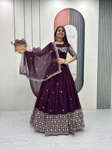 Fox Georgette Wedding Wear Lehenga Choli
